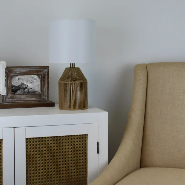 Natural Rope Table Lamp, 16"H - Image 2
