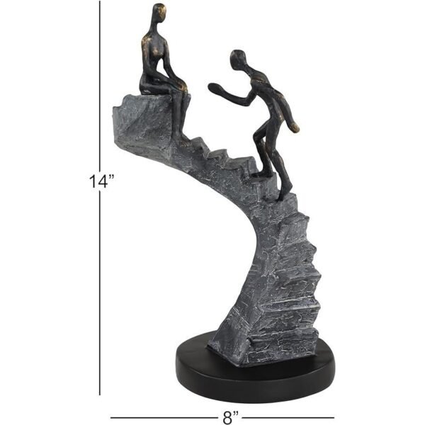 79 Polystone People Decorative Sculpture Home Decor Statue - Image 2