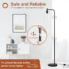 Floor Lamps for Living Room Bright Lighting with Glass lampshade - Image 3