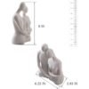 Couple Statue, Couple Figurine Shelf Decorations for Living Room, Shelves, Bookshlf - Image 2