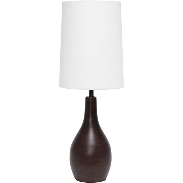 Simple Designs LT3303-RBZ Tear Drop Table Lamp, Restoration Bronze