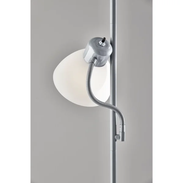 72-inch Silver Combo Floor Lamp With Reading Lamp - Image 3