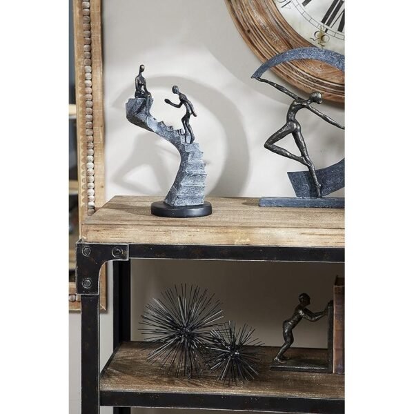 79 Polystone People Decorative Sculpture Home Decor Statue - Image 3
