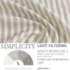 1 Panel Kitchen Valance Stripe Pattern - 18 inch (Grey) - Image 2