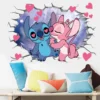 3D Cartoon Stitch Wall Stickers (15.7x23.7) Inch - Image 3