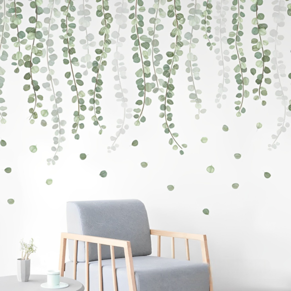 Hanging Foliage Wall Sticker/Decal, Leaves Decal/Wall Sticker, Removable Wall Decal