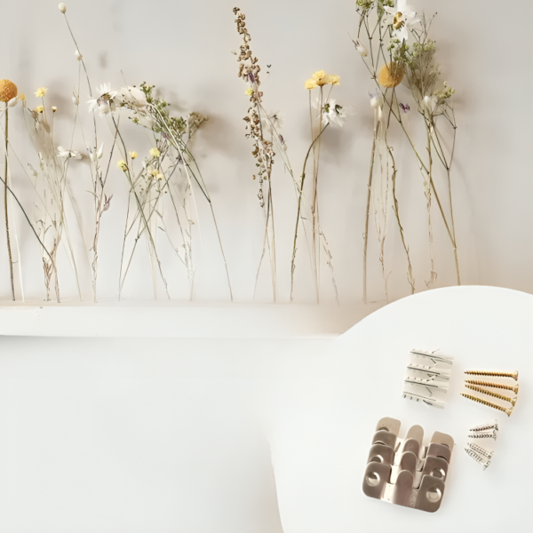 Summer Meadow dried flowers Flowergram & noble oak, wooden arrangement - Image 3