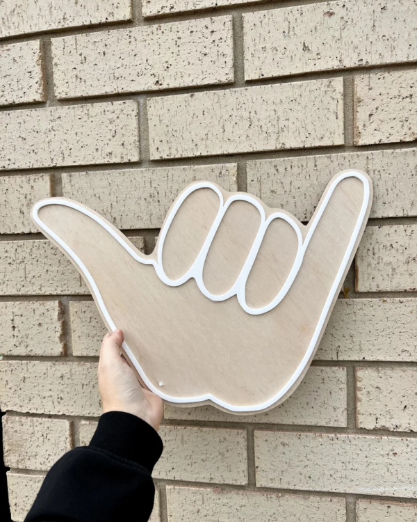 Large Shaka Timber Sign - Boys Room Sign - Kids Room Decor - Image 2